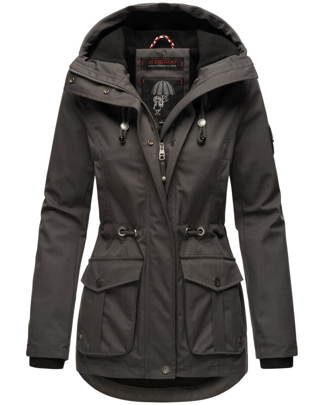 Marikoo Babetaa Princess Damen Winterjacke B931 Anthrazit Größe XL - Gr. 42