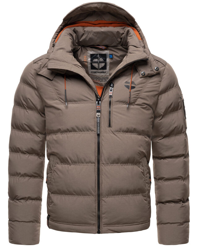 Stone Harbour Arvidoo Herren Winterjacke B736 Stein Braun Größe M - Gr. M