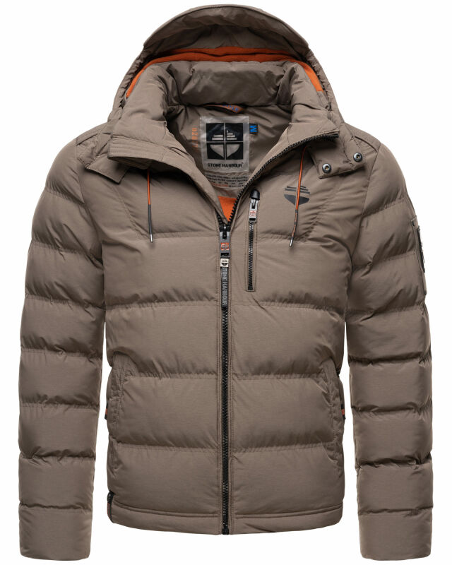 Stone Harbour Arvidoo Herren Winterjacke B736 Stein Braun Größe XL - Gr. XL