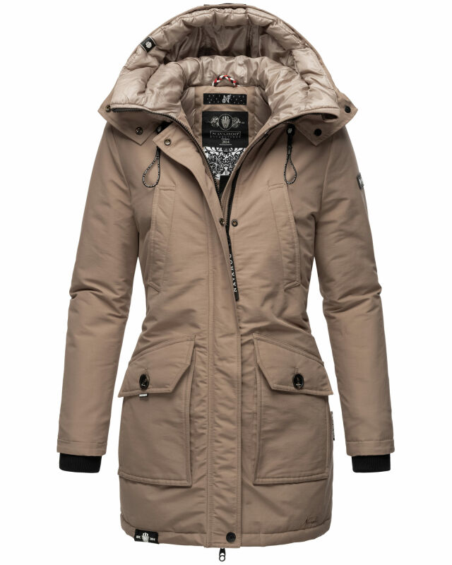 Navahoo Blizzardstorm Damen Jacke B923 Taupe Grau Größe XXL - Gr. 44