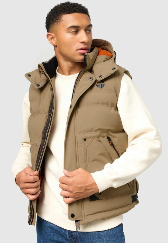 Stone Harbour Egoor Herren Weste B737 Hellbraun Größe M - Gr. M