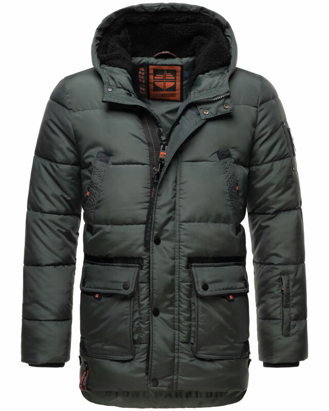 Stone Harbour Mironoo Herren Winterjacke B739 Stein Grün Größe S - Gr. S