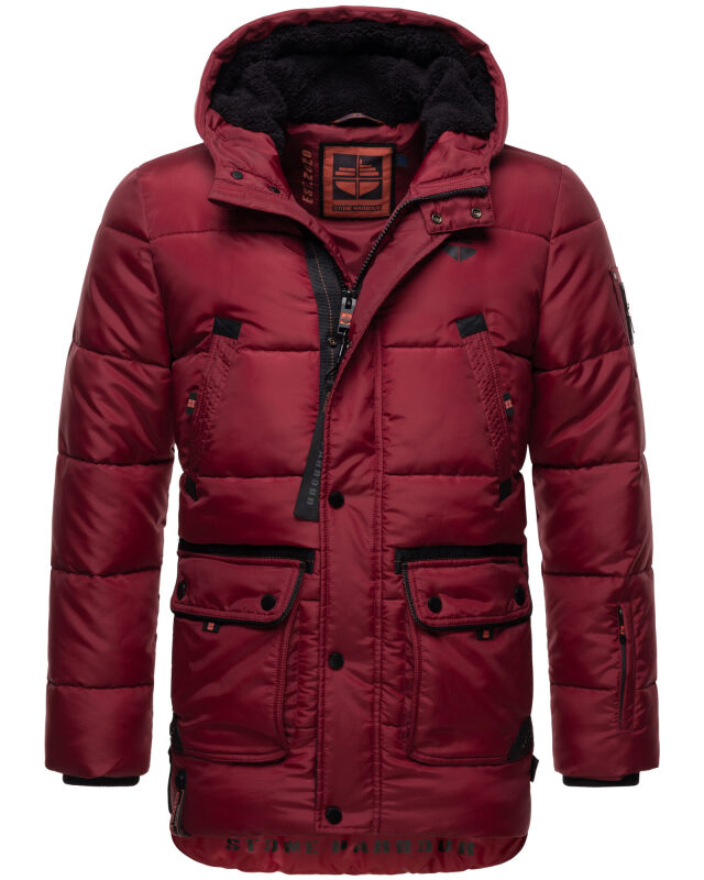 Stone Harbour Mironoo Herren Winterjacke B739 Granit Rot Größe S - Gr. S