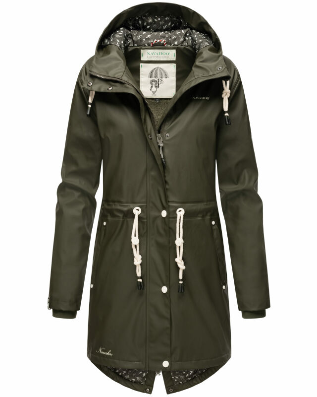 Navahoo Flower of Ocean Damen Jacke B925 Dark Olive Größe L - Gr. 40