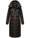 Navahoo Kristallblume Damen Winterjacke lang B926 Schwarz Größe M - Gr. 38