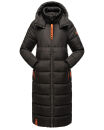 Navahoo Kristallblume Damen Winterjacke lang B926 Schwarz Größe L - Gr. 40