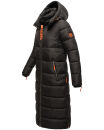 Navahoo Kristallblume Damen Winterjacke lang B926 Schwarz Größe L - Gr. 40