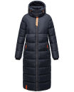 Navahoo Kristallblume Damen Winterjacke lang B926 Navy Größe L - Gr. 40