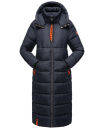 Navahoo Kristallblume Damen Winterjacke lang B926 Navy Größe L - Gr. 40