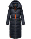 Navahoo Kristallblume Damen Winterjacke lang B926 Navy...
