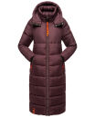Navahoo Kristallblume Damen Winterjacke lang B926 Weinrot Größe M - Gr. 38