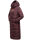 Navahoo Kristallblume Damen Winterjacke lang B926 Weinrot Größe M - Gr. 38