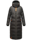 Navahoo Kristallblume Damen Winterjacke lang B926 Anthrazit Größe L - Gr. 40
