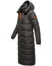 Navahoo Kristallblume Damen Winterjacke lang B926 Anthrazit Größe L - Gr. 40