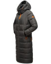 Navahoo Kristallblume Damen Winterjacke lang B926 Anthrazit Größe L - Gr. 40