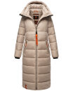 Navahoo Kristallblume Damen Winterjacke lang B926 Taupe Größe XS - Gr. 34