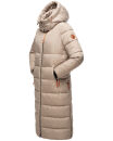 Navahoo Kristallblume Damen Winterjacke lang B926 Taupe Größe XS - Gr. 34