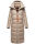 Navahoo Kristallblume Damen Winterjacke lang B926 Taupe Größe XS - Gr. 34