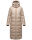 Navahoo Kristallblume Damen Winterjacke lang B926 Taupe Größe XS - Gr. 34