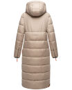 Navahoo Kristallblume Damen Winterjacke lang B926 Taupe Größe S - Gr. 36
