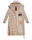 Navahoo Kristallblume Damen Winterjacke lang B926 Taupe Größe S - Gr. 36