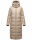 Navahoo Kristallblume Damen Winterjacke lang B926 Taupe Größe M - Gr. 38