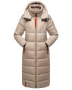 Navahoo Kristallblume Damen Winterjacke lang B926 Taupe Größe L - Gr. 40