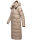 Navahoo Kristallblume Damen Winterjacke lang B926 Taupe Größe XL - Gr. 42