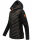 Marikoo Mountain Mount Haruna Damen Fleece Hybrid Jacke Wanderjacke B929 Schwarz Größe XS - Gr. 34