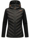 Marikoo Mountain Mount Haruna Damen Fleece Hybrid Jacke Wanderjacke B929 Schwarz Größe XL - Gr. 42