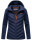 Marikoo Mountain Mount Haruna Damen Fleece Hybrid Jacke Wanderjacke B929 Navy Größe XS - Gr. 34