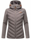 Marikoo Mountain Mount Haruna Damen Fleece Hybrid Jacke Wanderjacke B929 Grau Größe L - Gr. 40