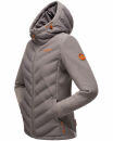 Marikoo Mountain Mount Haruna Damen Fleece Hybrid Jacke Wanderjacke B929 Grau Größe L - Gr. 40
