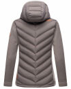 Marikoo Mountain Mount Haruna Damen Fleece Hybrid Jacke Wanderjacke B929 Grau Größe L - Gr. 40