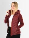 Marikoo Mountain Mount Haruna Damen Fleece Hybrid Jacke Wanderjacke B929 Bordeaux Größe XS - Gr. 34