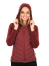 Marikoo Mountain Mount Haruna Damen Fleece Hybrid Jacke Wanderjacke B929 Bordeaux Größe XS - Gr. 34