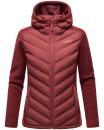 Marikoo Mountain Mount Haruna Damen Fleece Hybrid Jacke Wanderjacke B929 Bordeaux Größe XS - Gr. 34