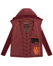 Marikoo Mountain Mount Haruna Damen Fleece Hybrid Jacke Wanderjacke B929 Bordeaux Größe XS - Gr. 34