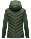 Marikoo Mountain Mount Haruna Damen Fleece Hybrid Jacke Wanderjacke B929 Dunkelgrün Größe XS - Gr. 34