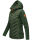 Marikoo Mountain Mount Haruna Damen Fleece Hybrid Jacke Wanderjacke B929 Dunkelgrün Größe XS - Gr. 34