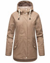 Navahoo Ocean Heart Damen Winterjacke B933 Taupe Größe M - Gr. 38