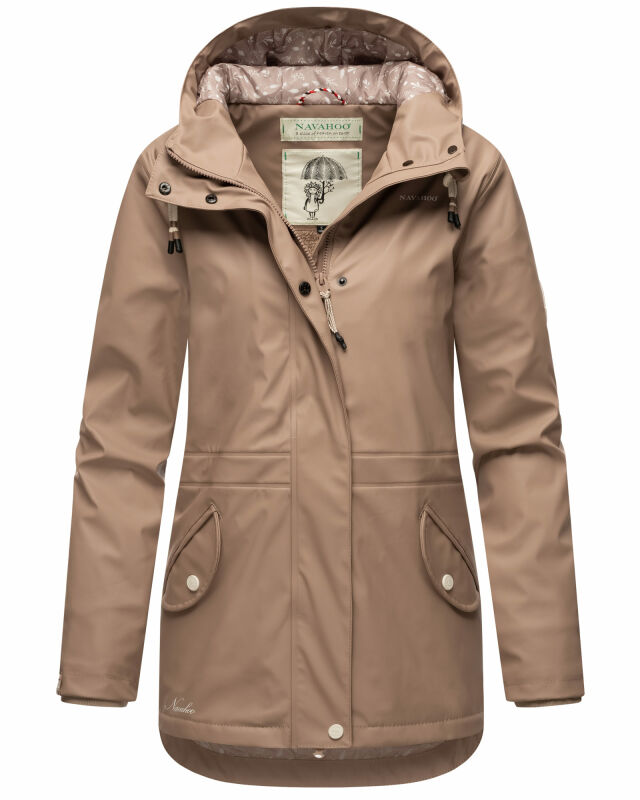 Navahoo Ocean Heart Damen Winterjacke B933 Taupe Größe L - Gr. 40