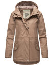 Navahoo Ocean Heart Damen Winterjacke B933 Taupe Größe XL - Gr. 42