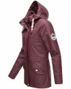 Navahoo Ocean Heart Damen Winterjacke B933 Weinrot Größe M - Gr. 38
