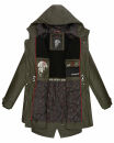 Navahoo Rainy Flower Damen Regenjacke B934 Dark Olive Größe S - Gr. 36