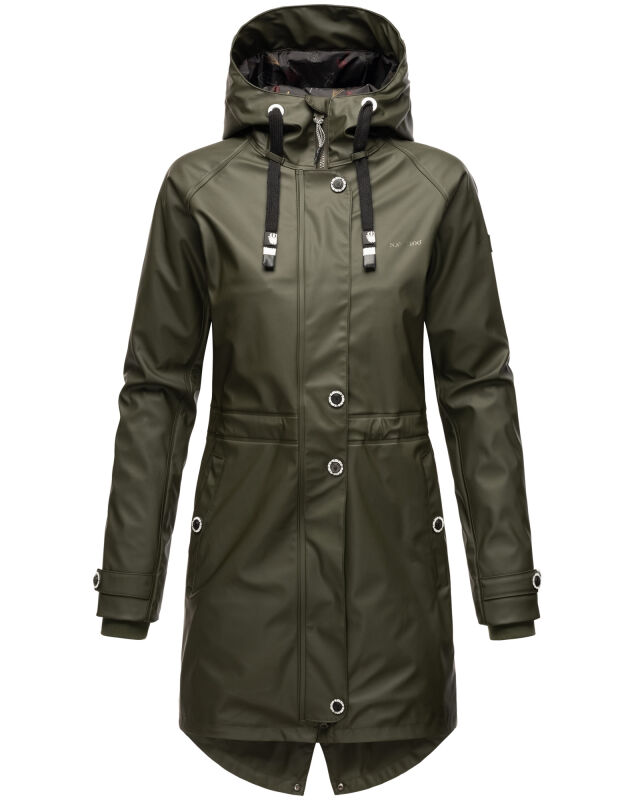 Navahoo Rainy Flower Damen Regenjacke B934 Dark Olive Größe XL - Gr. 42