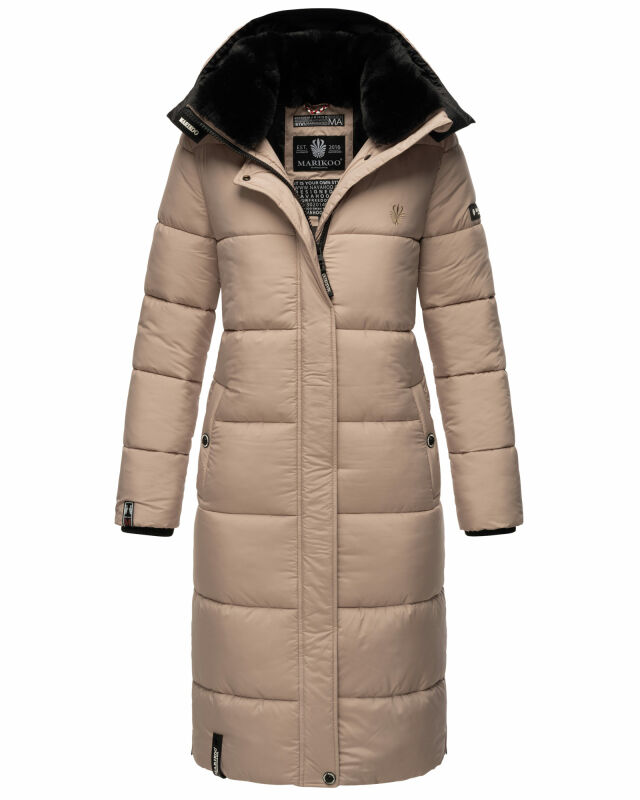Marikoo Reliziaa Damen Winterjacke B936 Taupe Größe XS - Gr. 34