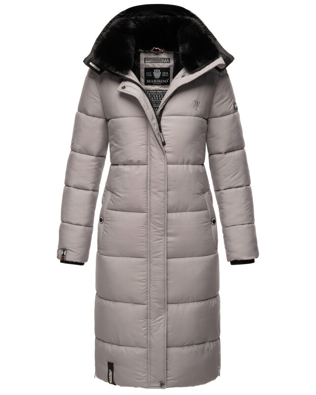 Marikoo Reliziaa Damen Winterjacke B936 Zink Grau Größe S - Gr. 36