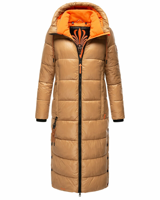 Navahoo Schmuseengel Damen Winterjacke B937 Camel Größe XL - Gr. 42