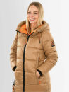 Navahoo Schmuseengel Damen Winterjacke B937 Camel Größe XL - Gr. 42